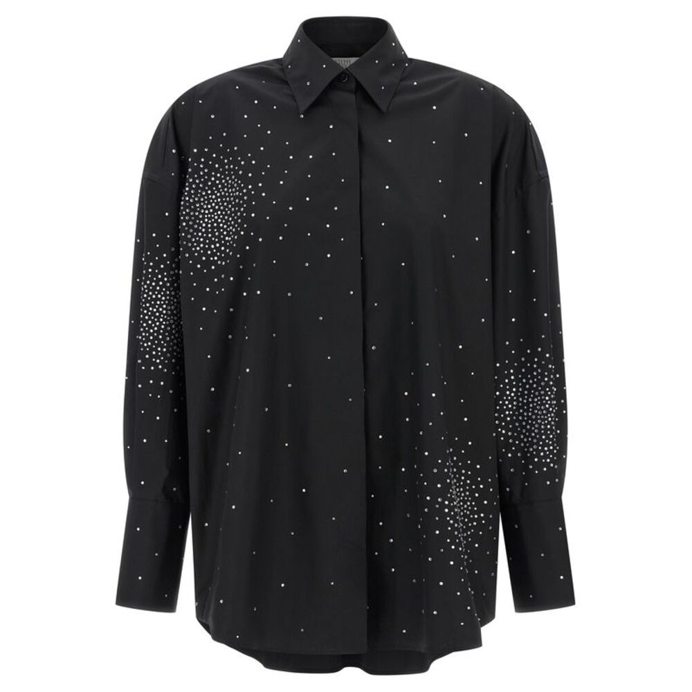 Giuseppe Di Morabito Black Cotton Women's Blouse